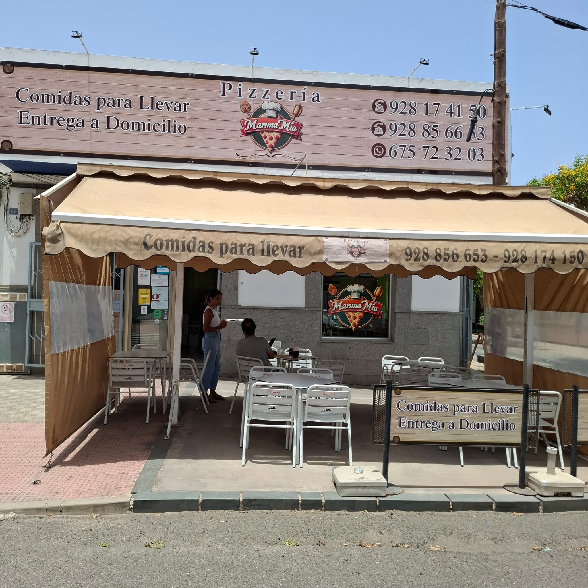 Fachada Pizzería Mamma Mia